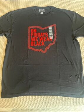 Cincinnati Reds Men's 'On Fridays We Wear Black' Black Graphic T-Shirt